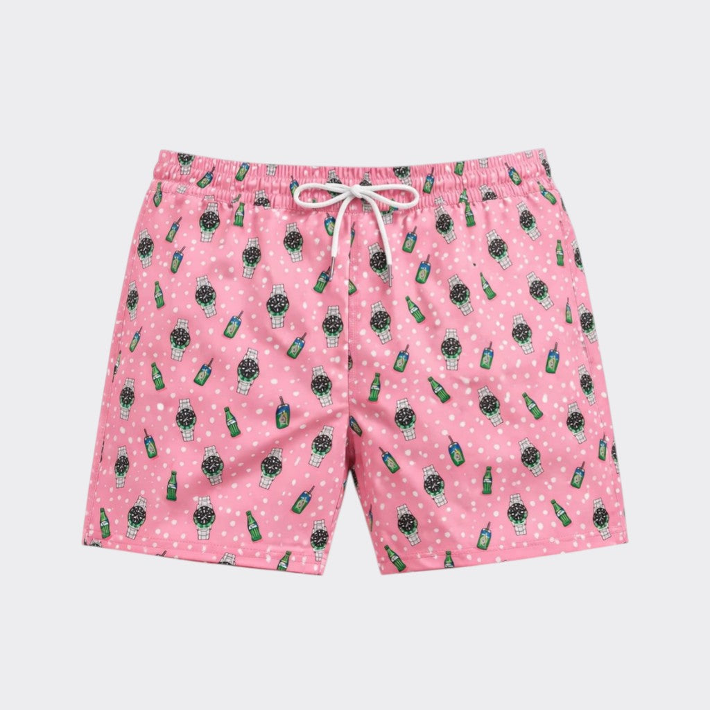 Swim Shorts " Pink Amalfi "