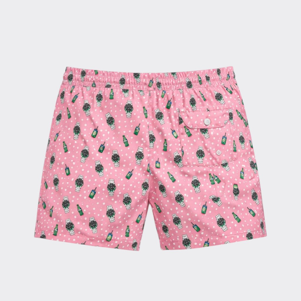 Swim Shorts " Pink Amalfi "